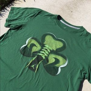 Nike x Air jordan collab tee clover green